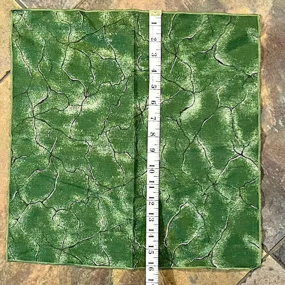 Terrisol Green Marble Crack Cloth Napkins Set of 11